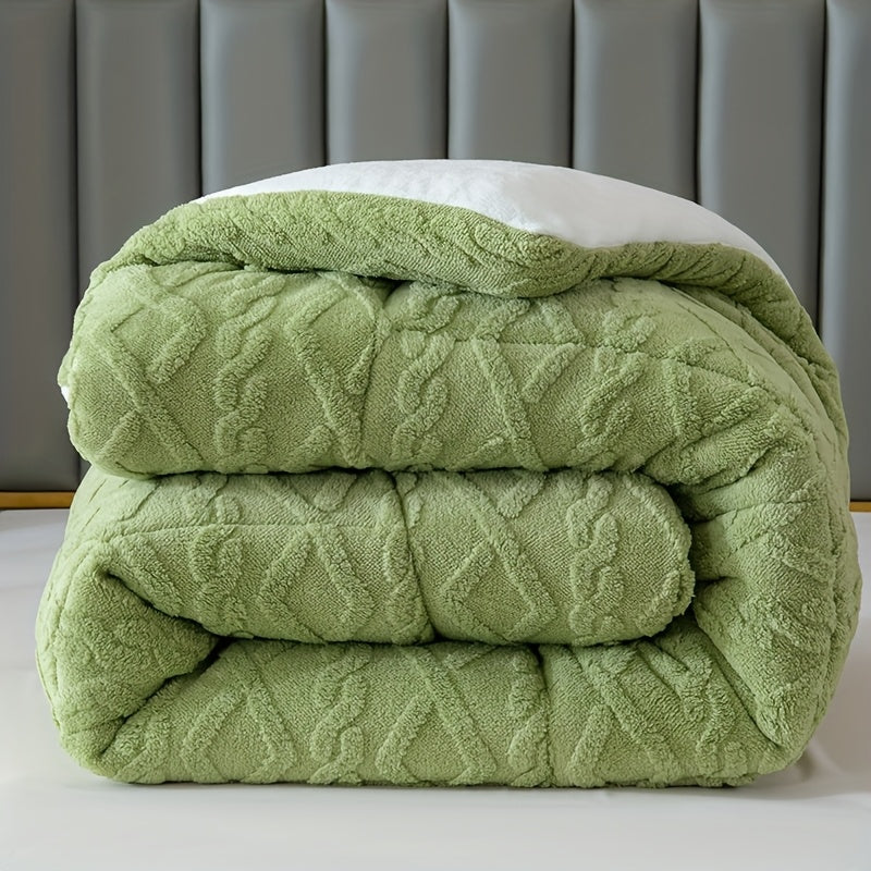Edredom de Tafetá Jacquard Acolchoado, 6 Cores