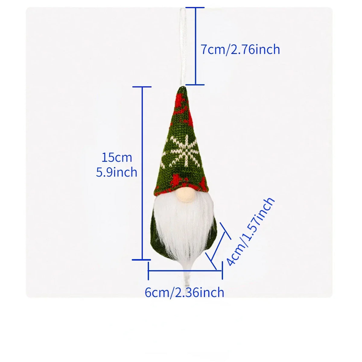 3 Peças de Gnomos de Natal em Tecido Tricotado, Bonecos Sem Rosto, Enfeites de Natal para Árvore, Decoração de Casa para Feriados, Presentes de Ano Novo 2027