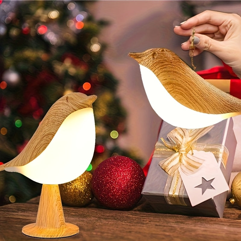 Luminária Pássaro com Sensor de Toque e USB, 2 Cores