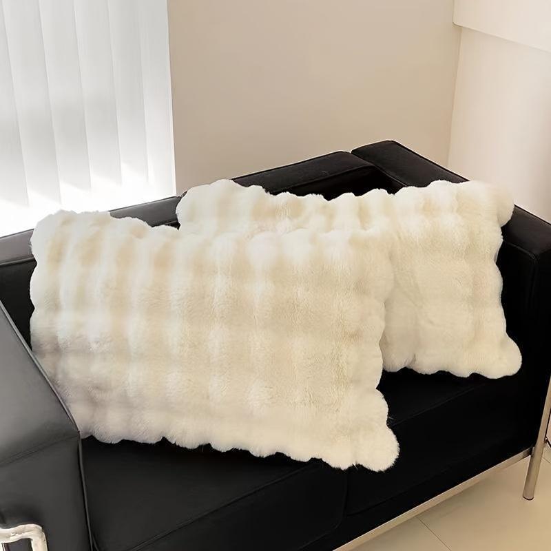 Almofada Decorativa de Pelúcia Coelho para Sofá e Quarto