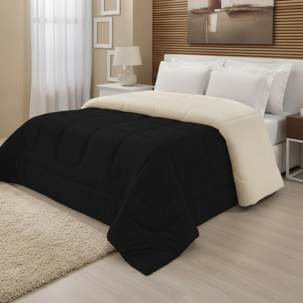 Edredom Sherpa Dupla Face Grosso para o Inverno