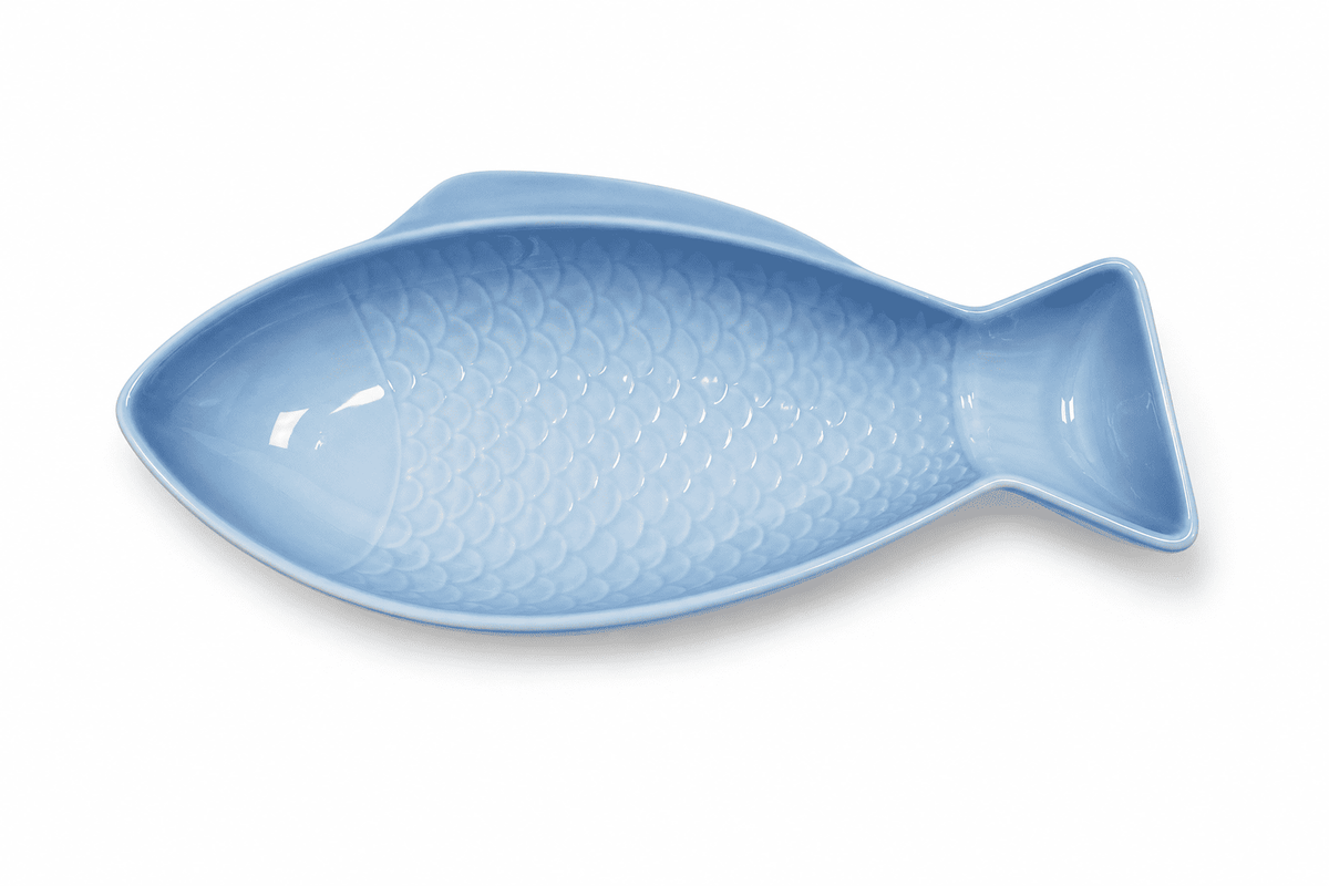 Travessa Cerâmica Formato Peixe