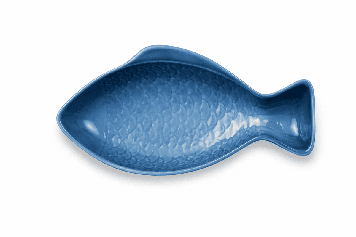 Travessa Cerâmica Formato Peixe