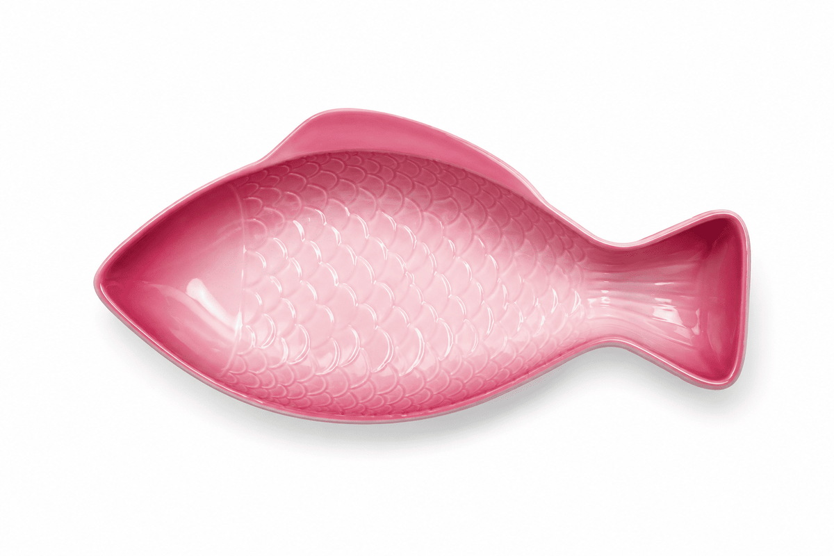 Travessa Cerâmica Formato Peixe