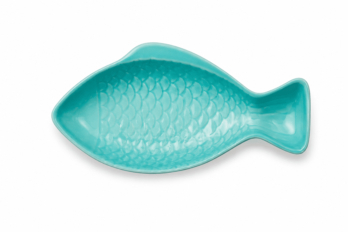 Travessa Cerâmica Formato Peixe