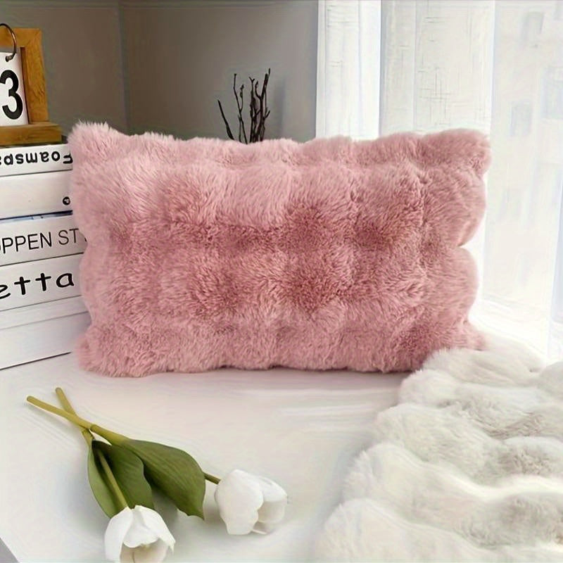 Almofada Decorativa de Pelúcia Coelho para Sofá e Quarto