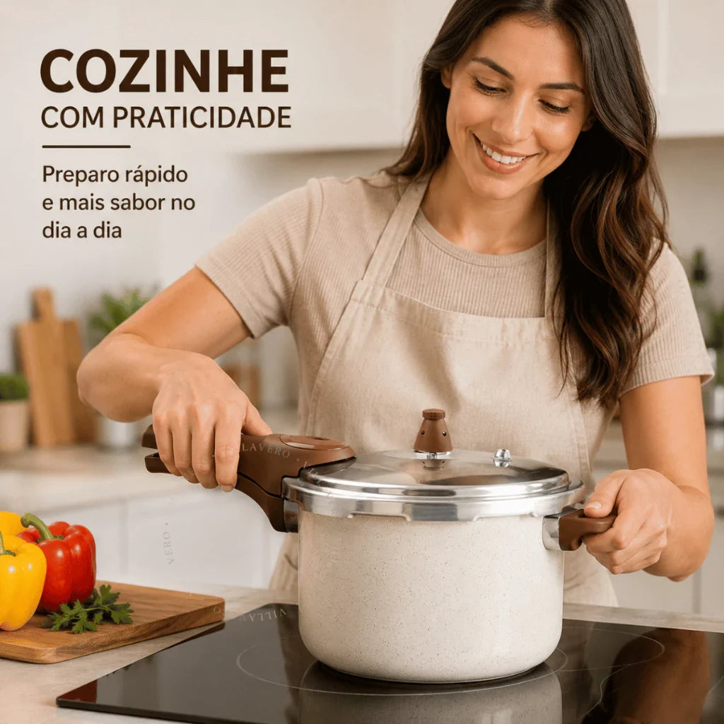 Panela de Pressão Cerâmica 4,2L