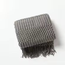 Cáqui presente cobertor de malha com borlas grosso vintage luxo fazenda lance colcha cobertor de grandes dimensões capa manta para sofá