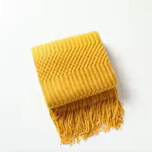 Cáqui presente cobertor de malha com borlas grosso vintage luxo fazenda lance colcha cobertor de grandes dimensões capa manta para sofá