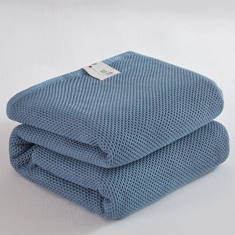 Cobertor de Algodão Sólido para Cama, Colcha Waffle Xadrez para Cama de Solteiro, Queen, King, Cobertores para Sofá, Manta para Sofá, Lençol, Colcha de Verão