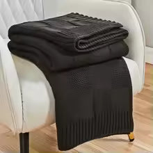 Cobertor de Tricô, Cobertor Verde Oliva com Estampa Xadrez para Sofá, Cobertor de Tricô Macio e Aconchegante para Cama, Sofá e Sala de Estar