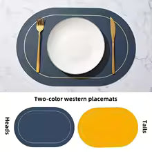 Conjunto de jogos americanos de couro de mesa de 1/4/6 peças, laváveis para jantar, tapetes impermeáveis com isolamento antiderrapante resistente ao calor