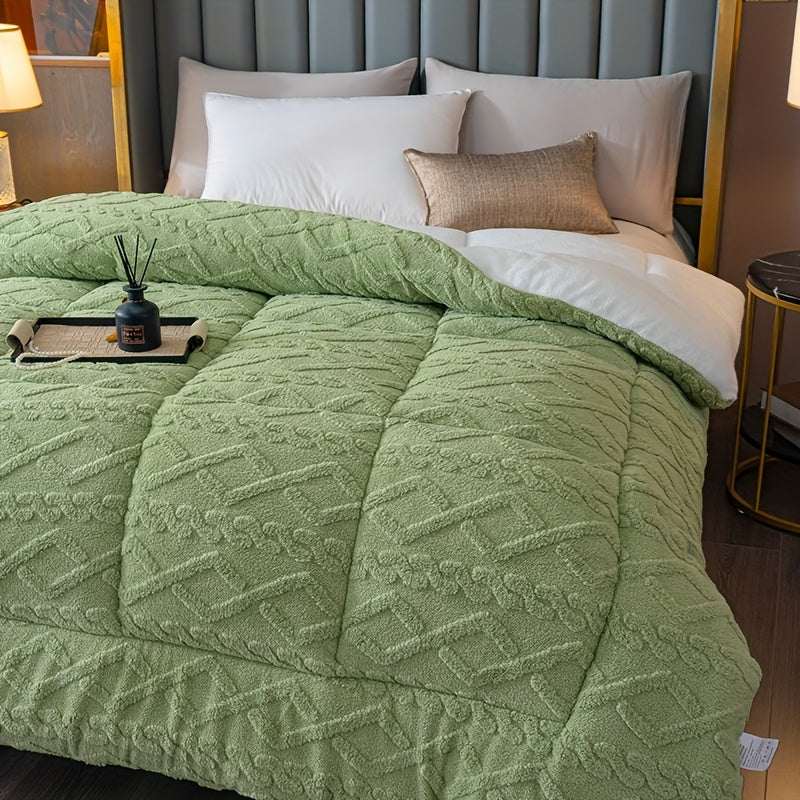 Edredom de Tafetá Jacquard Acolchoado, 6 Cores