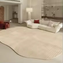 Formas irregulares sala de estar decoração tapete estilo moderno para o quarto casa engrossar tapete de pelúcia fofo macio lounge tapete
