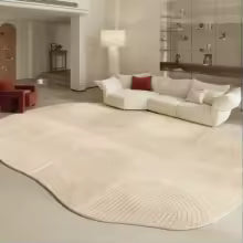 Formas irregulares sala de estar decoração tapete estilo moderno para o quarto casa engrossar tapete de pelúcia fofo macio lounge tapete