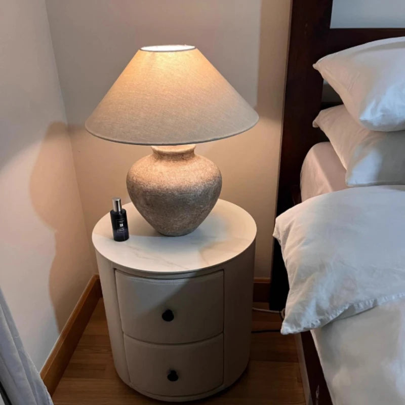 Luminária de Mesa LED com Estilo Japonês Vintage