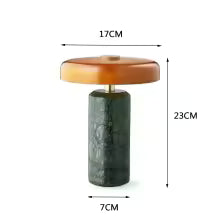 Luminária de Mesa Moderna em Mármore, Recarregável, com Interruptor de Toque, 3 Cores, Dimerizável, para Sala de Estar, Cabeceira de Cama, Decoração de Casa, Luminária de Mesa para Ambiente