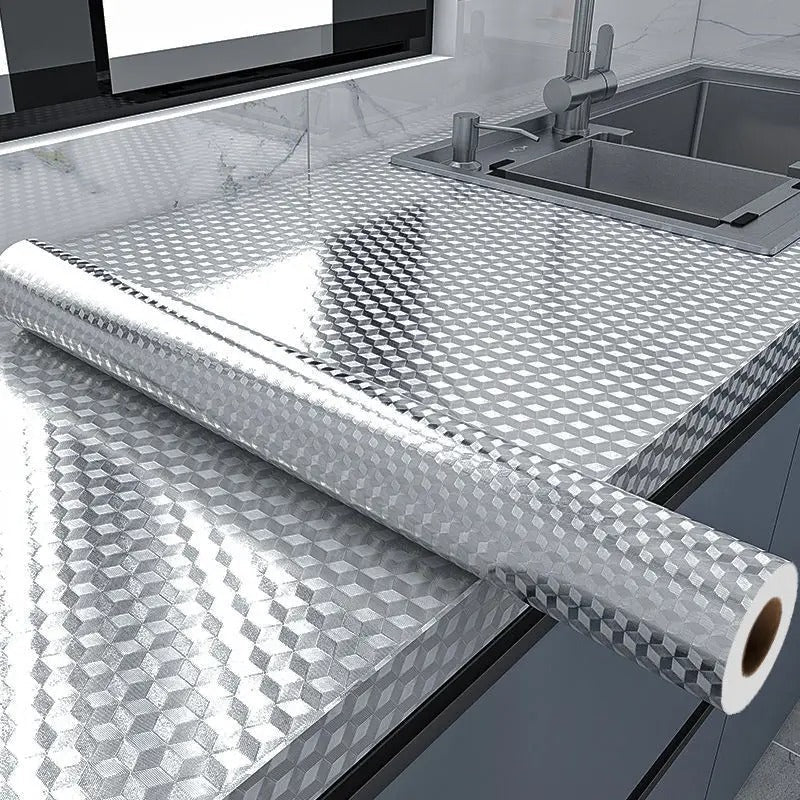 Papel Alumínio com Adesivo Para Cozinha