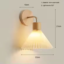 Nordic conduziu a lâmpada de parede moderna luz parede madeira iluminação interior decoração do quarto arandelas para cabeceira quarto sala estar do hotel e27 lâmpada