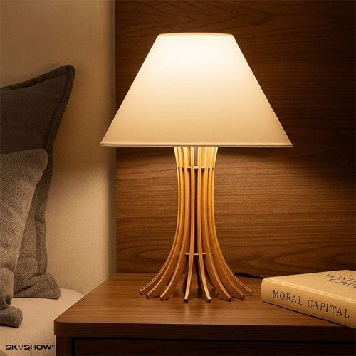 Abajur em MDF Cortado a Laser com Luz de Ambiente