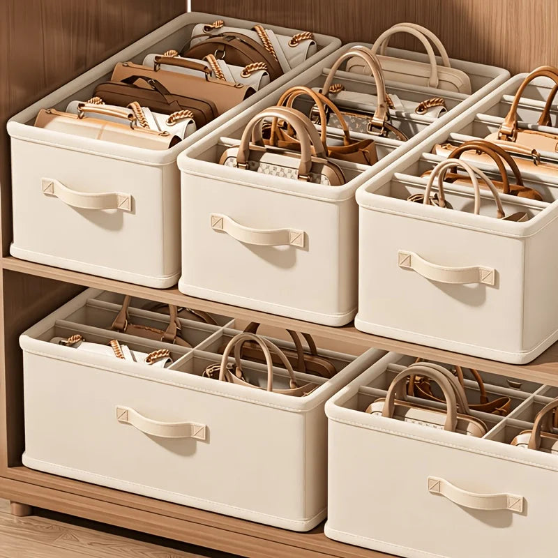Caixa Organizadora de Bolsas com Divisórias para Closet
