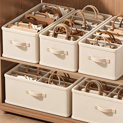 Caixa Organizadora de Bolsas com Divisórias para Closet