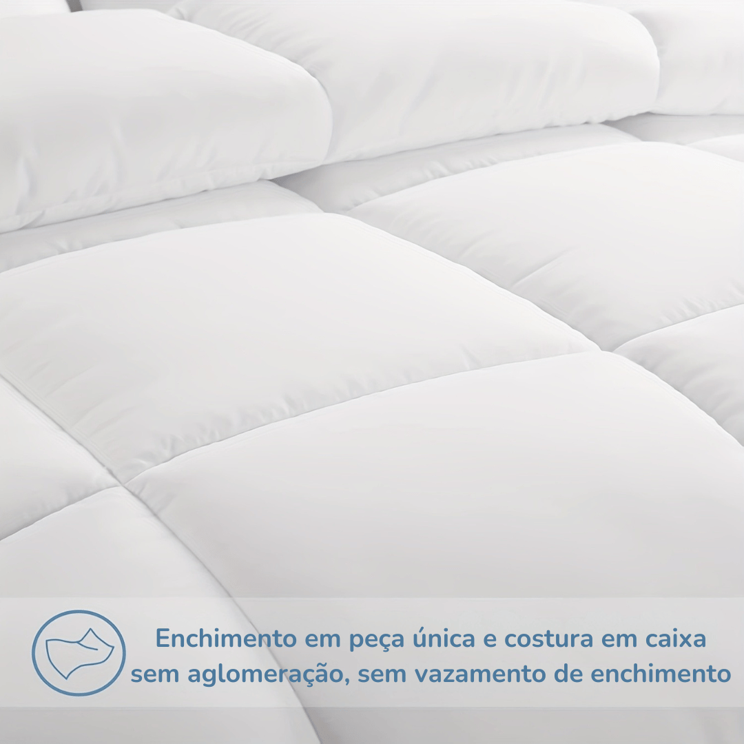 Edredom Reversível Queen para Todas as Estações