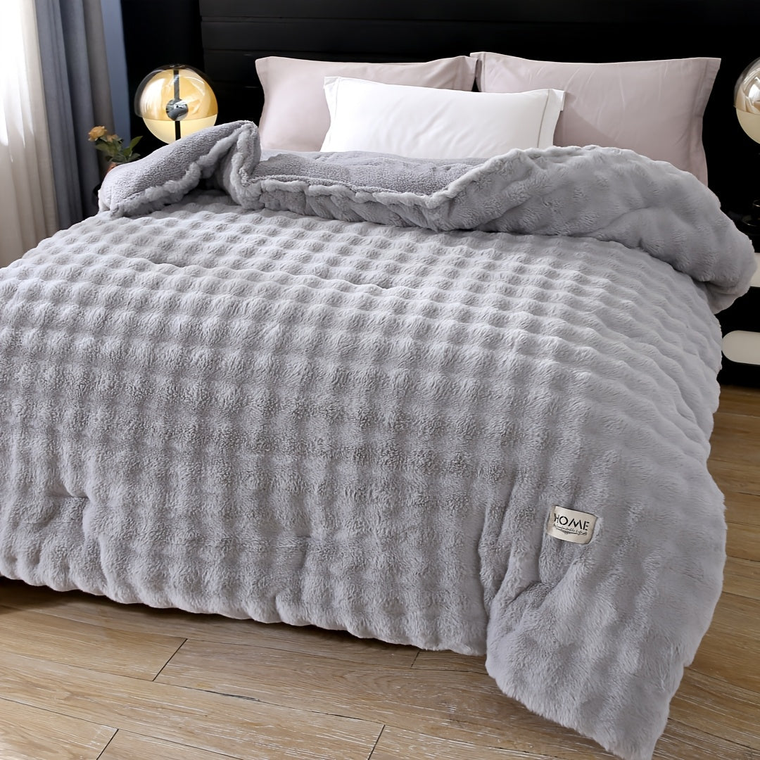 Edredom de Fleece Dupla Face Quentinho de Inverno