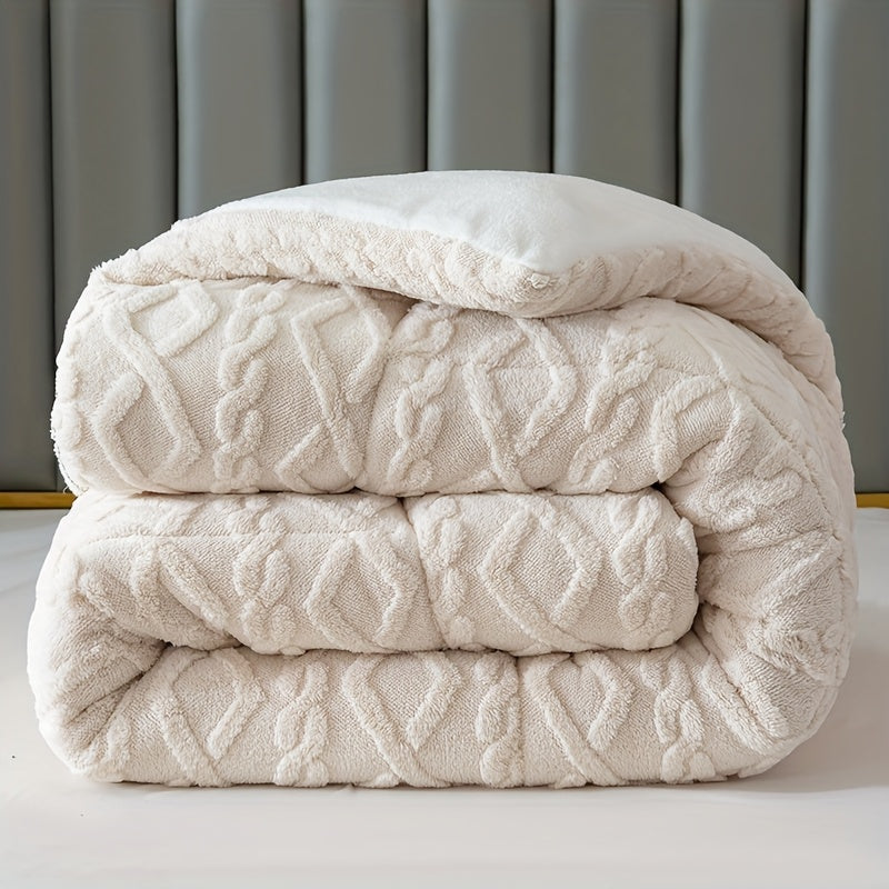 Edredom de Tafetá Jacquard Acolchoado, 6 Cores