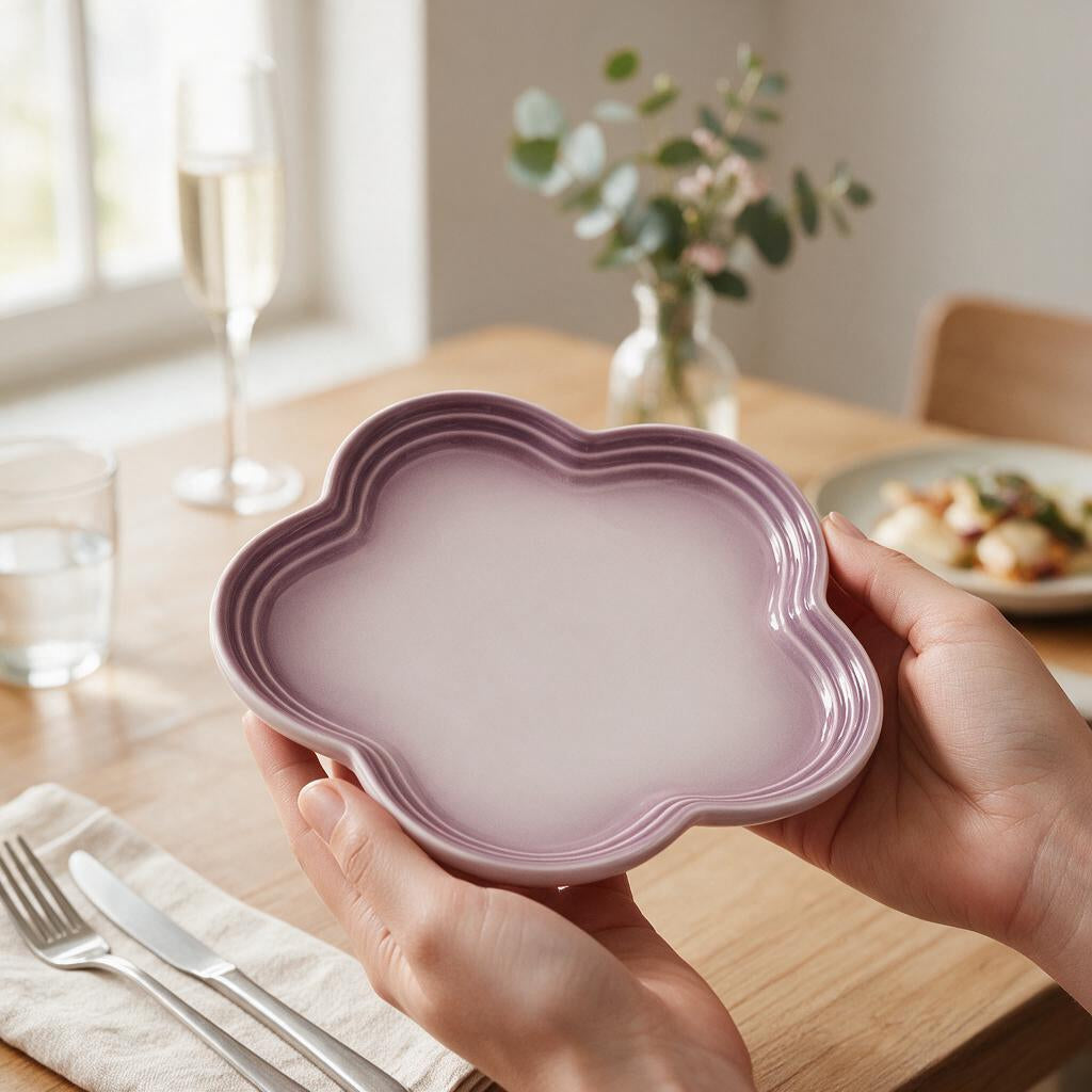 Prato Jantar Porcelana Floral