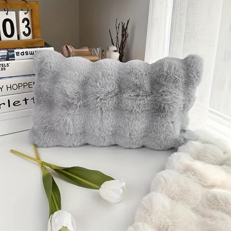 Almofada Decorativa de Pelúcia Coelho para Sofá e Quarto