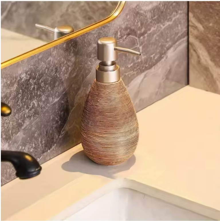 Dispenser de Sabão Vintage Boho com Bomba, 5 Estilos