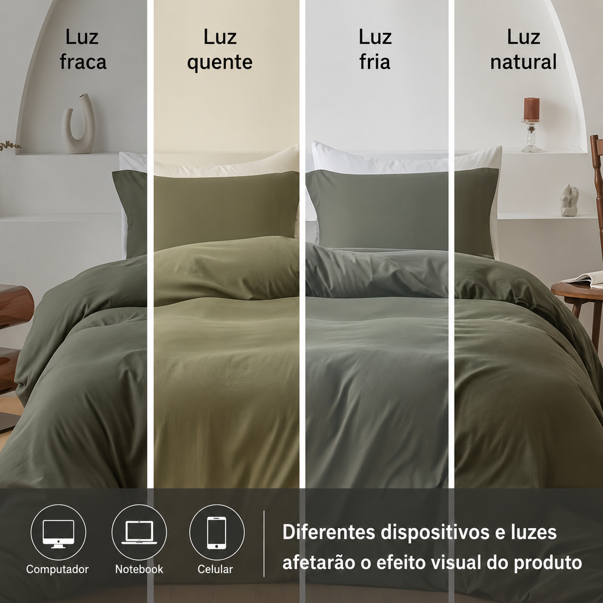 Conjunto de Capa de Edredom Respirável 3 Peças