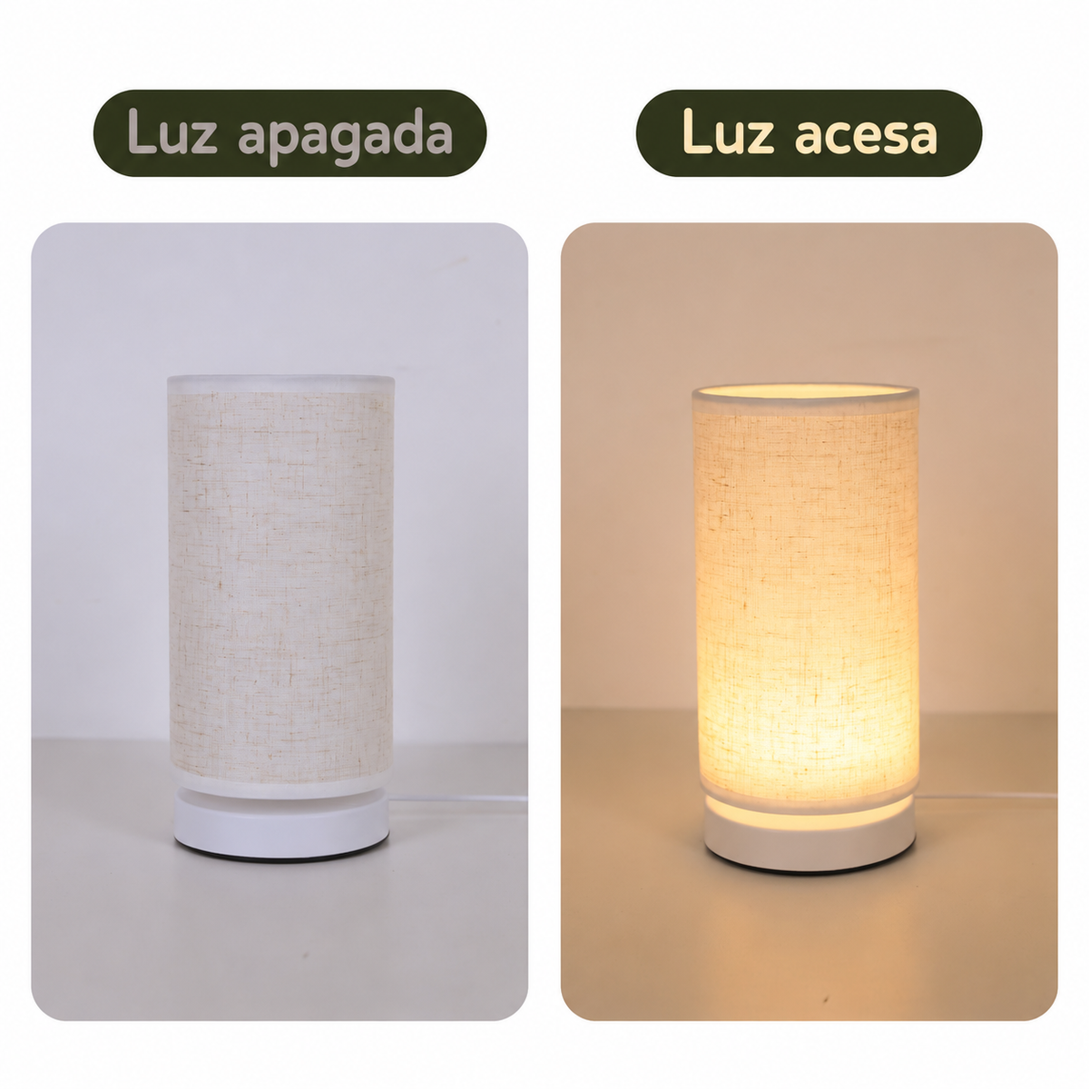 Luminária de Mesa LED com Temperatura Ajustável