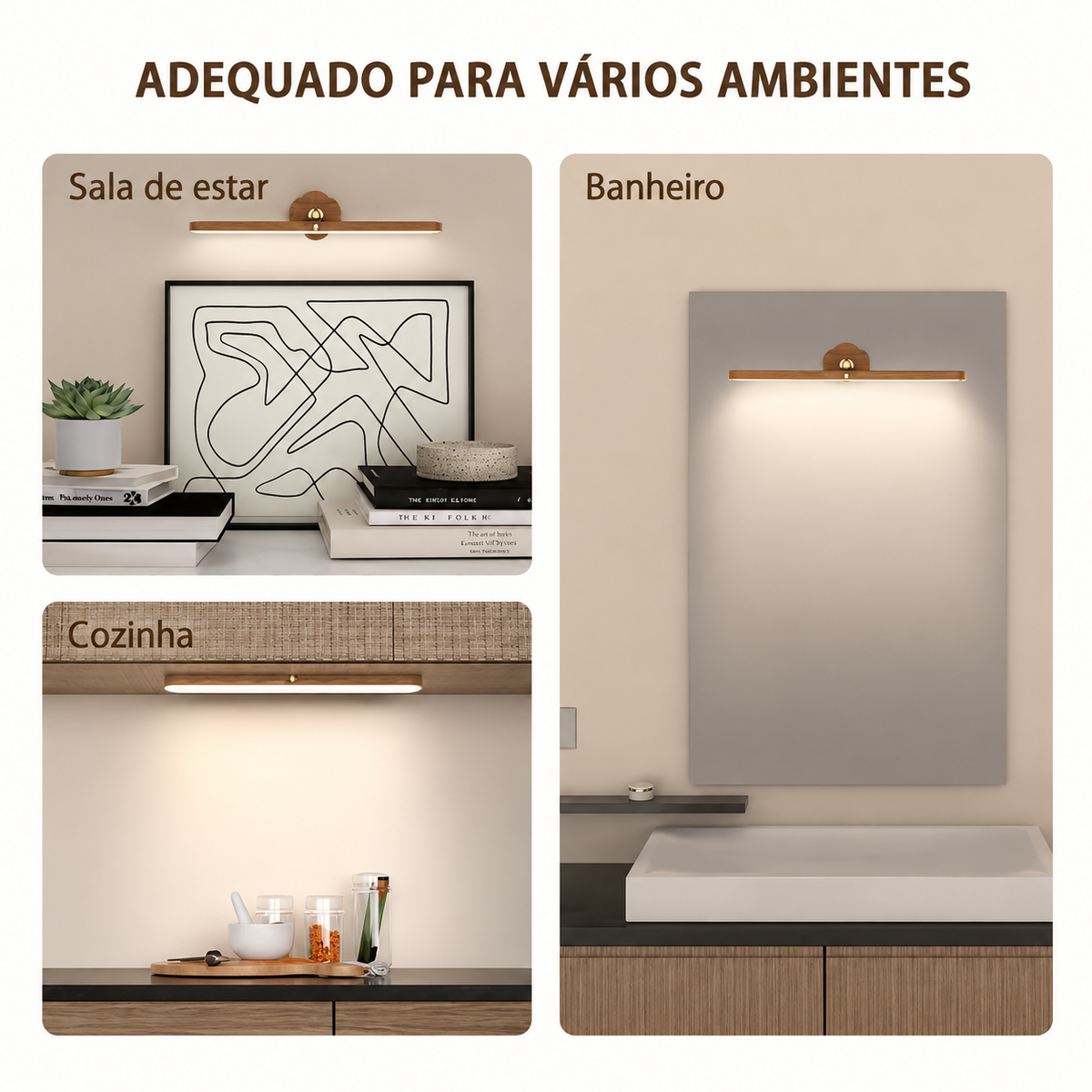 Fita LED com Fixação Magnética e Toque, 3 Brilhos
