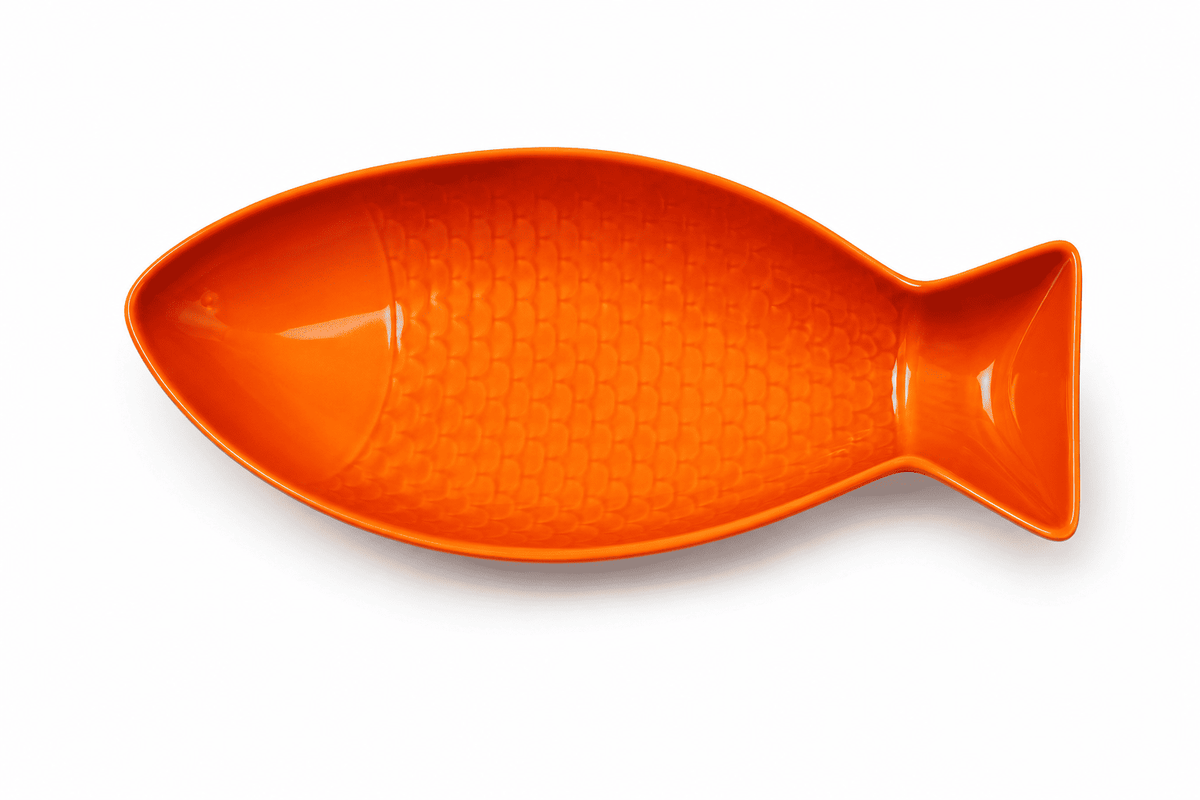 Travessa Cerâmica Formato Peixe