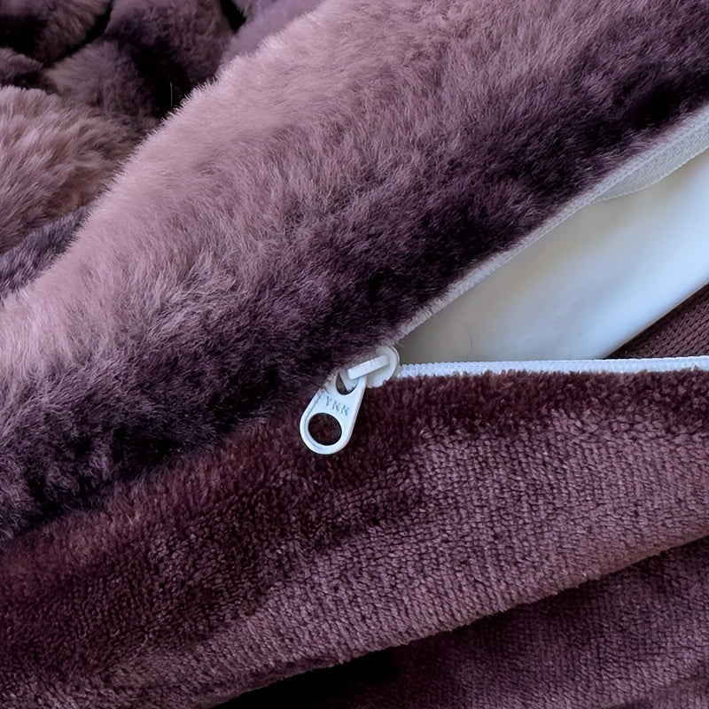 Conjunto de Cama 4 Peças em Veludo para o Inverno