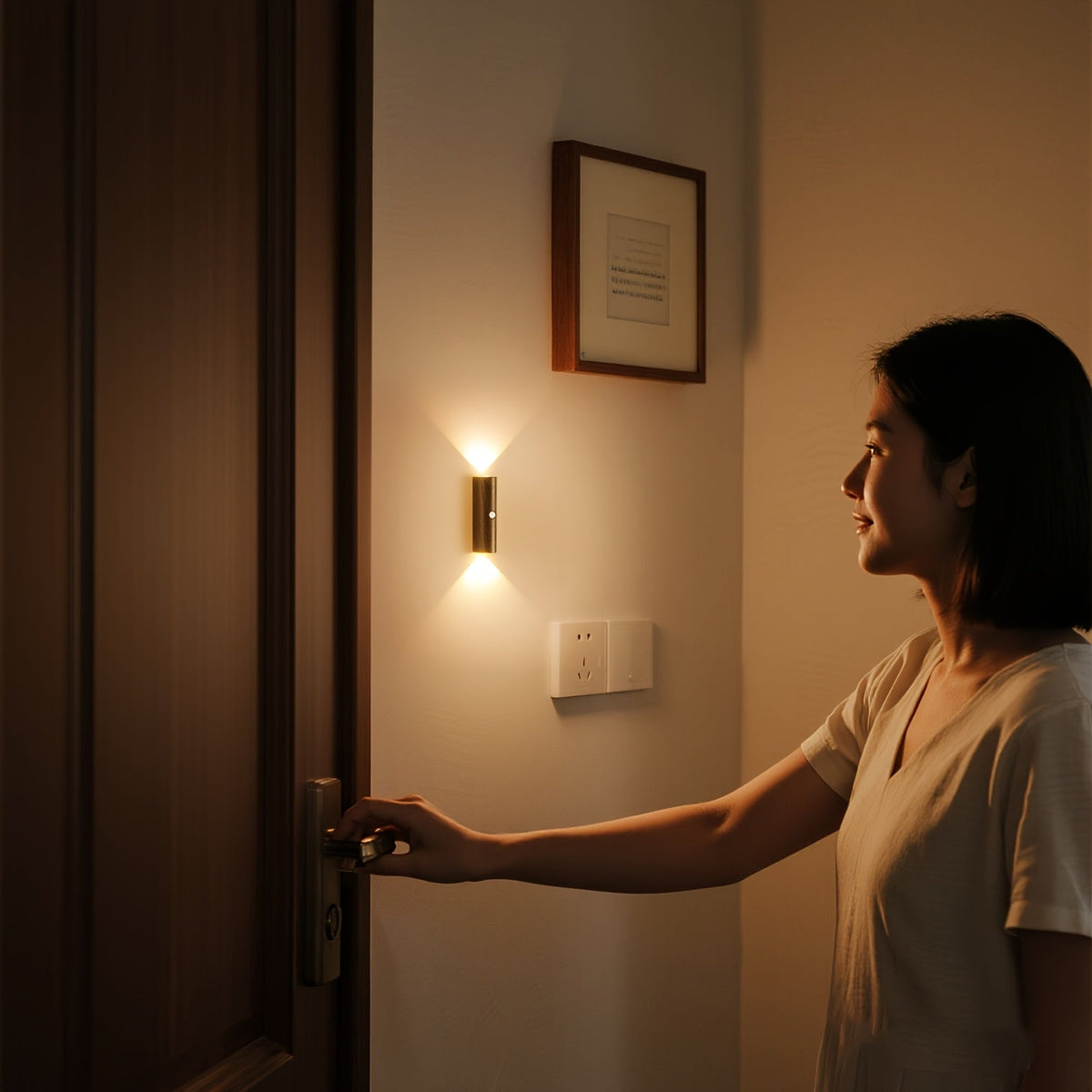 Arandela LED Recarregável com Sensor de Movimento
