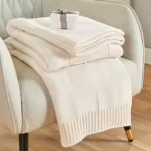 Cobertor de Tricô, Cobertor Verde Oliva com Estampa Xadrez para Sofá, Cobertor de Tricô Macio e Aconchegante para Cama, Sofá e Sala de Estar