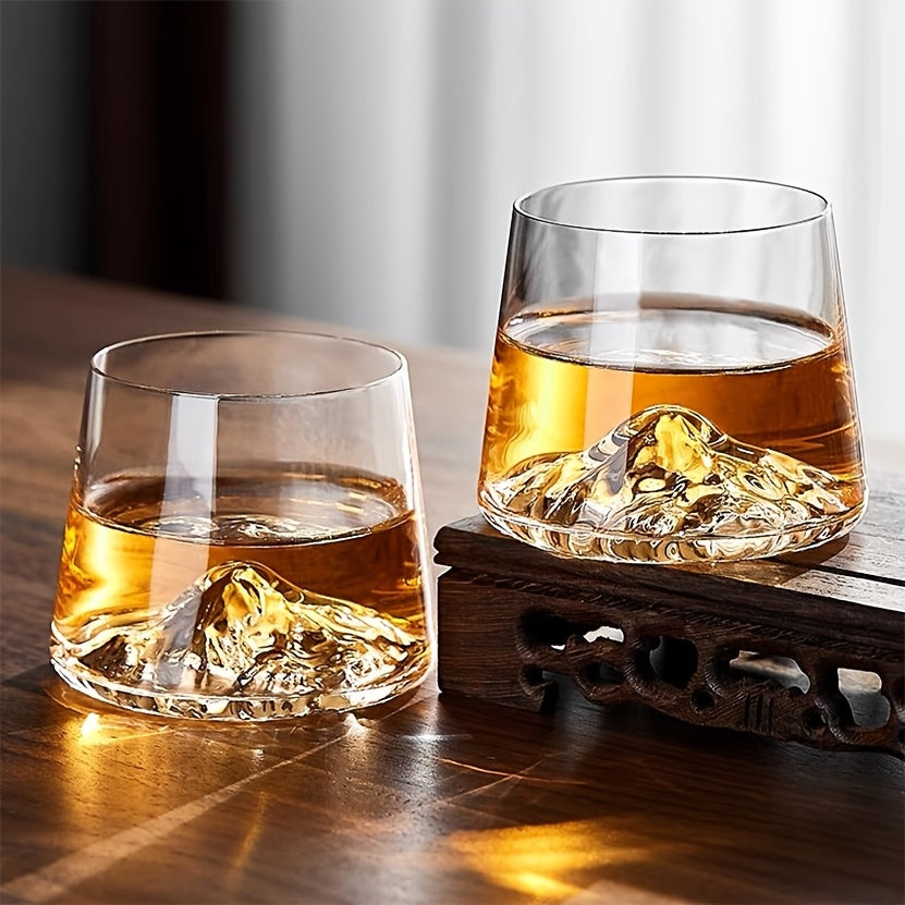 Copos de Whisky em Vidro Tipo Cristal, Kit 2 a 6 Peças