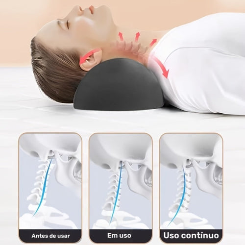 Almofada Cervical de Fibra Siliconada, Capa Lavável
