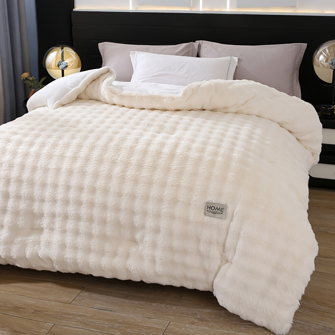 Edredom de Fleece Dupla Face Quentinho de Inverno