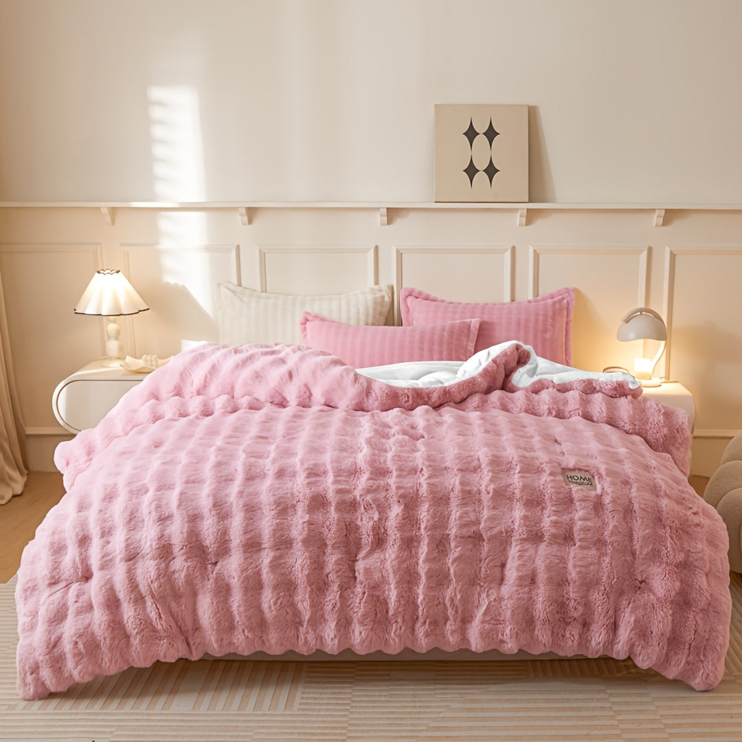 Edredom de Fleece Dupla Face Quentinho de Inverno
