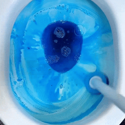 Escova Sanitária com Refil Descartável e Suporte de Parede