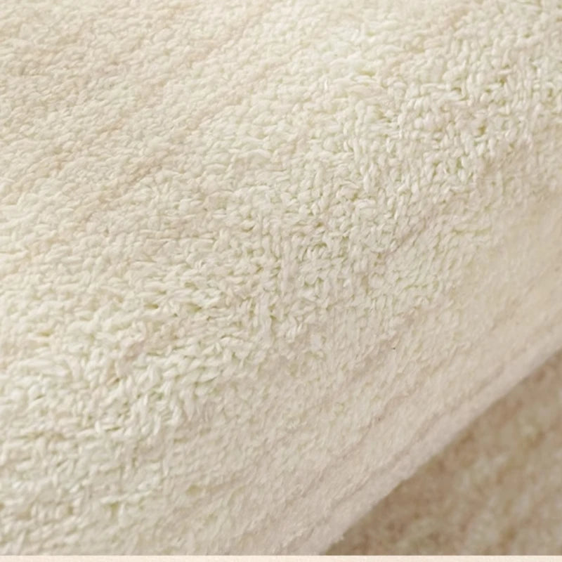 Estilo creme francês tapetes para sala de estar forma irregular decoração do quarto linha tapete fofo macio pelúcia grosso lavável