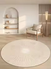 Estilo moderno tapetes para o quarto minimalista sala de estar decoração redonda antiderrapante tapete macio cabeceira lavável estudo