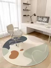 Estilo moderno tapetes para o quarto minimalista sala de estar decoração redonda antiderrapante tapete macio cabeceira lavável estudo