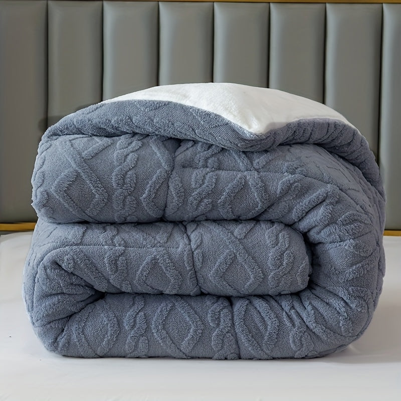 Edredom de Tafetá Jacquard Acolchoado, 6 Cores