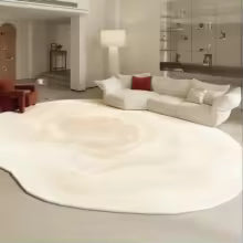 Formas irregulares sala de estar decoração tapete estilo moderno para o quarto casa engrossar tapete de pelúcia fofo macio lounge tapete