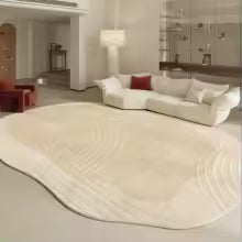 Formas irregulares sala de estar decoração tapete estilo moderno para o quarto casa engrossar tapete de pelúcia fofo macio lounge tapete